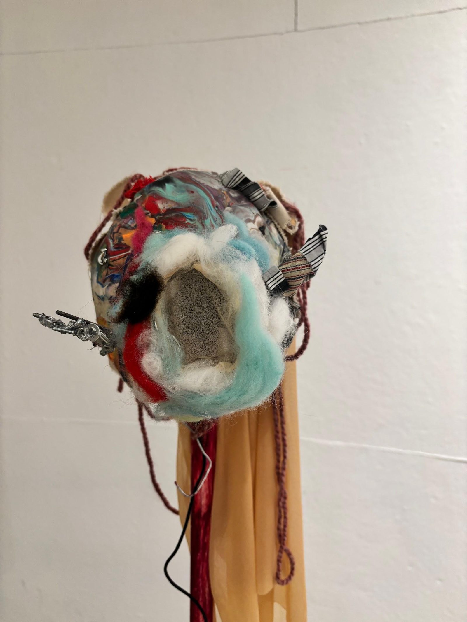 Another angle of the finished sculpture