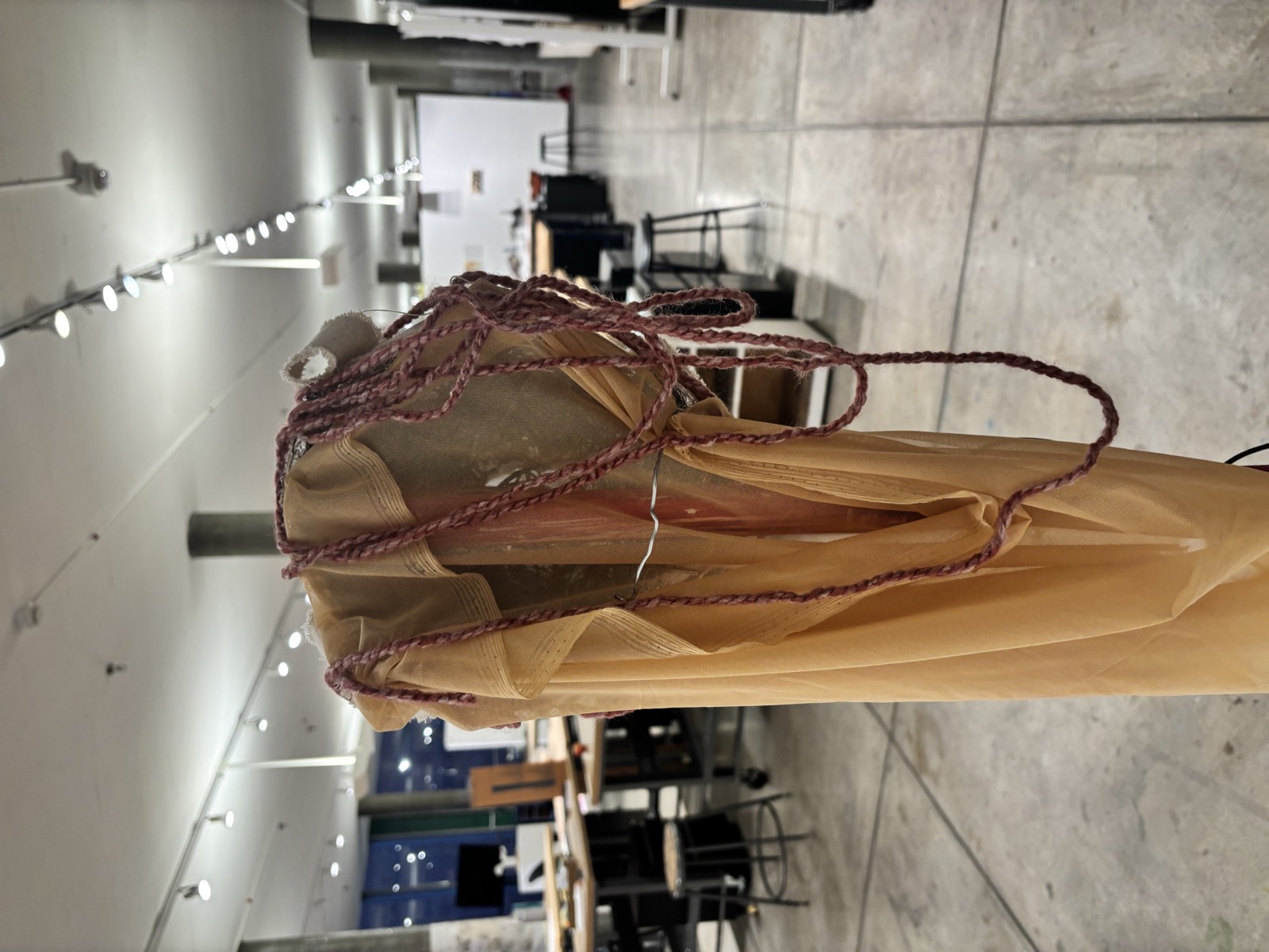 Another angle of the finished sculpture
